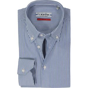Ledub - Slim Fit Overhemd - Donkerblauw