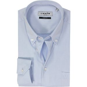 Ledub - Modern Fit Overhemd - Lichtblauw - 100% Katoen - Strijkvriendelijk