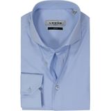 Ledub - Slim Fit Overhemd - Lichtblauw - Twill - Strijkvriendelijk