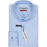 Ledub - Slim Fit Overhemd - Lichtblauw - Twill - Strijkvriendelijk