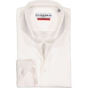 Ledub - Slim Fit Overhemd - Wit - Strijkvriendelijk