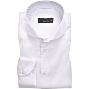 John Miller - Tailored Fit - Overhemd - Wit - Katoen