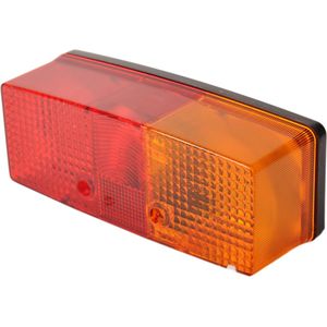 3 kamer achterlicht Rechts met kentekenverlichting 158x64x51 mm