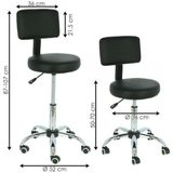 Tabouret Comfort zwart