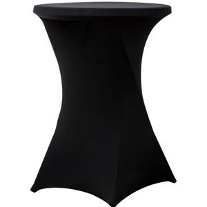Steh- / Bistrotischrock schwarz 80 cm