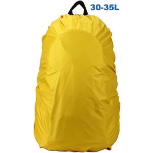 Regenhoes Rugzak - Regenhoes Waterdicht voor Backpack Rugzak - 30-35 Liter Regenhoes – Geel