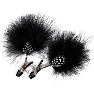 Guilty Pleasure BDSM Tepelklemmen GP FEATHER Zwart