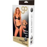 Gp printed datex bra & panty set, m