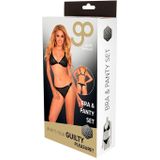 Gp printed datex bra & panty set, s