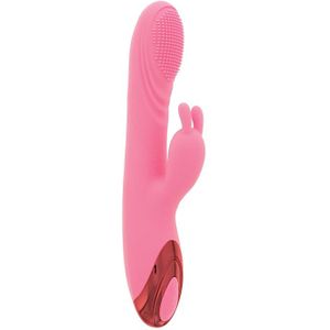 Verwarmende Rabbit Vibrator met Geborstelde Kop