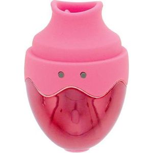 Clitoris Vibrator met Tong Happy Egg - Roze