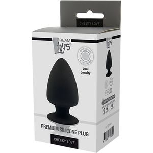 Klassieke Buttplug met Vlakke Basis en Zuignap - S