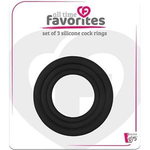 All Time Favorites - Siliconen cockring - 3 stuks
