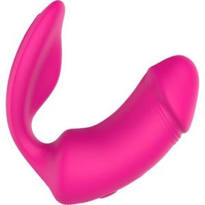 Dubbele Vibrator in Penis Vorm - Roze