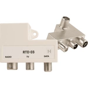 Hirschmann - RTD 03 SHOP - Push On Radio/TV/Data Filter - Wit - Kunststof