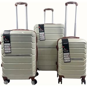 Libiao A07 Kofferset 3 Delig - 85l & 50l & 30l - Wit