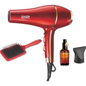 Dsp - Haardroger - Rood - 2000W - Koude Luchtfunctie - AC5413