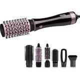 DSP - 50020 - 7-in-1 Professionele Hetelucht Styler - Föhn- En Krulborstelset - 1000W