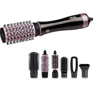 DSP - 50020 - 7-in-1 Professionele Hetelucht Styler - Föhn- En Krulborstelset - 1000W