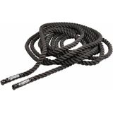 Battlerope 12 meter / 25 mm diameter / battle rope / battlerope light / zwart  / materiaal PP