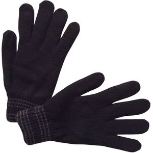 Warme Winter Handschoenen | Hoogwaardige Kwaliteit | One Size / Unisex | Gestreept | Zwart