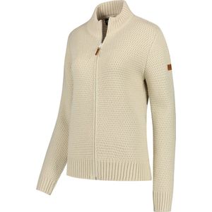 Travelin' Vest Kemi Dames Cardigan - Dun gebreid -Ecru Beige