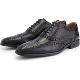 DenBroeck State St. Nette lage heren veterschoenen - Broques mannen - Zwart leer