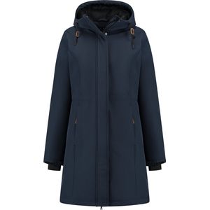 Travelin' Enrike Dames outdoorjas 3 layer sofshell jacket Marineblauw