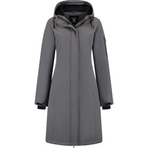 Travelin' - Uvana - Gewatteerde Jas - Donkergrijs - Waterdicht Softshell