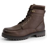 Travelin' Storasund - Heren veterschoen - 100 leer - Lace up boot - Donkerbruin