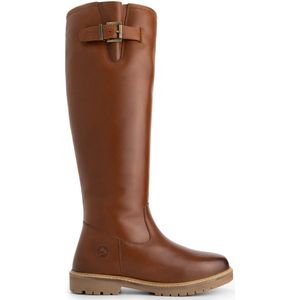 Travelin' - Dannemare - Hoge Laarzen - Cognac - Wolgevoerd