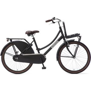 Popal Daily Dutch Basic Transportfiets - 24 inch - Matzwart