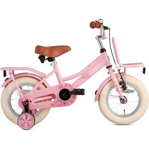 Supersuper Cooper Bamboo - Kinderfiets - Meisjesfiets - 12 inch - Roze