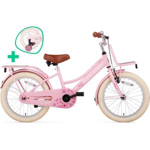 Supersuper Cooper Bamboo - Kinderfiets - Meisjesfiets - 18 inch - Roze