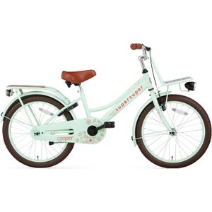 Supersuper Cooper Bamboo - Kinderfiets - Meisjesfiets - 20 inch - Pistache Groen