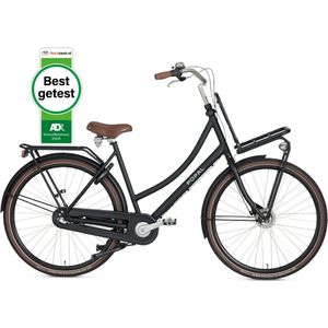 Popal Daily Dutch Prestige N3 - Transportfiets 28 inch - Aluminium frame - Dames - 47cm - Mat Zwart