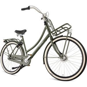 Popal Daily Dutch Prestige N3 Transportfiets - Stadsfiets Dames - 47 centimeter - Legergroen