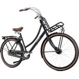 Popal Daily Dutch Prestige N7 - Transportfiets - Stadsfiets - Dames - 59 centimeter - Mat Zwart