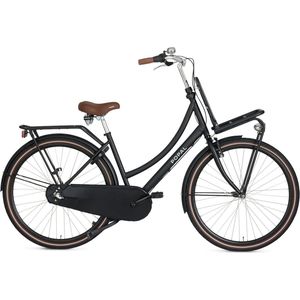 Popal - Daily Dutch Basic+ N3 - Transportfiets - Mat Zwart - Dames - 47 centimeter