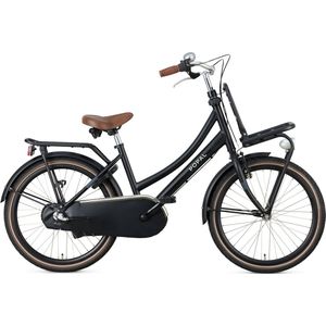 Popal Daily Dutch Basic+ N3 - Kinder Transportfiets - 22 Inch - Mat Zwart