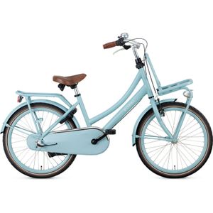 Popal Daily Dutch Basic+ N3 - Kinder Transportfiets - 22 Inch - Mat Blauw