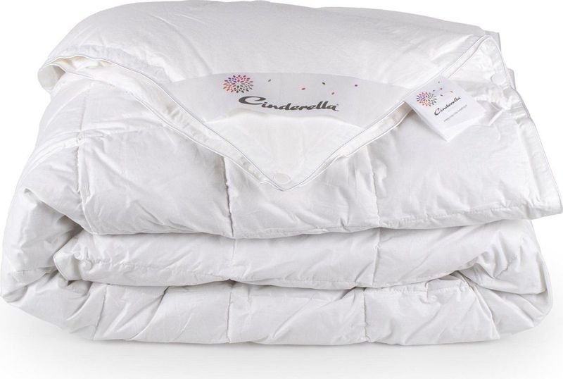 Cinderella Soul Dekbed 4 seizoenen 1 Persoons Luxe Eendendons Vulling Percale tijk