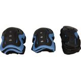 RiDD - 6-delige Bescherming set  - Bescherm set - Knie / Ellenboog / Pols bescherming - Valbescherming Kind - Blauw