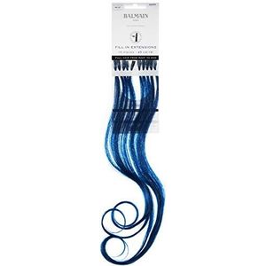 Balmain 10 stuks echt haar extensions om te vullen, 45 cm lang, 0,027 kg, blauw