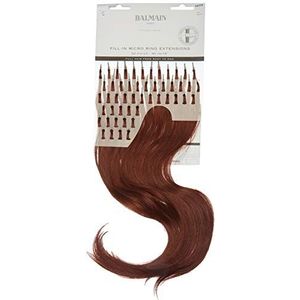 Balmain Fill-In Micro Ring Extensions 40 cm 5RM Light Mahogany Red Brown