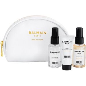 Balmain - White Cosmetic Styling Bag - 50 ml + 50 ml + 20 ml - Reisformaat Stylingproducten