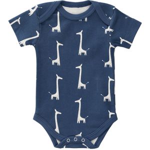 Fresk - Romper - Indigo Blue - Korte Mouw - Newborn - Giraffenprint