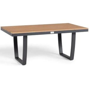 Tierra - Valencia - Loungetafel - Antraciet - Aluminium en Teakhout