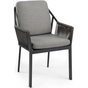 Tierra Outdoor eettafelstoel Liv grijs