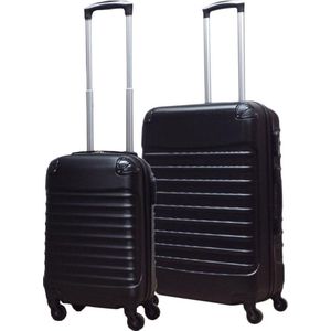 Quadrant - 2 delige ABS Kofferset - Zwart